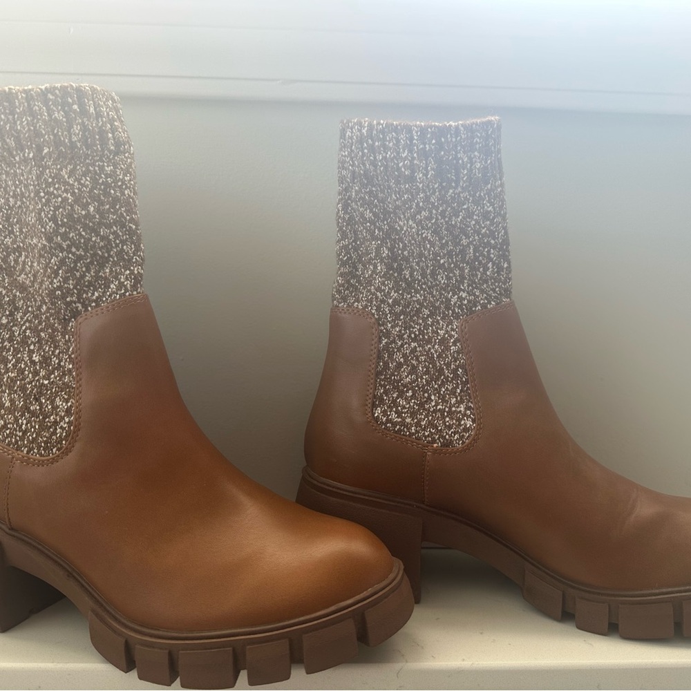 Universal Thread - Brown Knit Ankle Boots